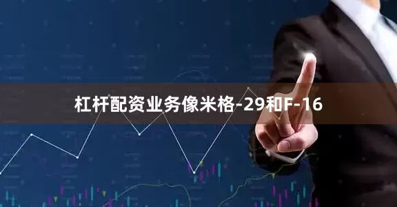 杠杆配资业务像米格-29和F-16